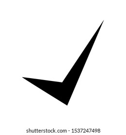 check mark symbol icon vector isolated on white background
