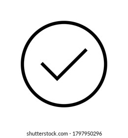 Check mark symbol icon vector illustration