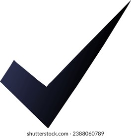 check mark symbol, often used to indicate approval, correctness, or a positive response in various contexts