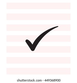 Check mark symbol, vector