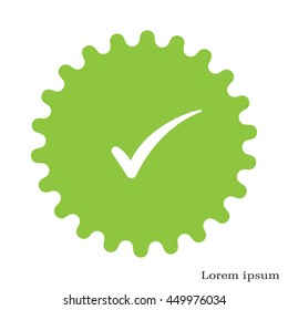 Check mark symbol, vector