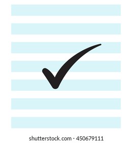 Check mark symbol, vector