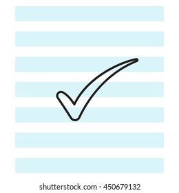 Check mark symbol, vector