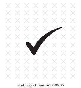 Check mark symbol, vector