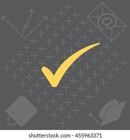 Check mark symbol, vector