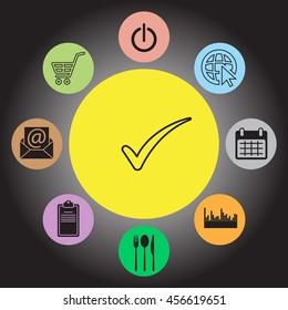 Check mark symbol, vector