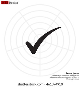 Check mark symbol, vector
