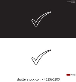 Check mark symbol, vector