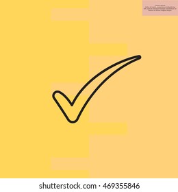 Check mark symbol, vector