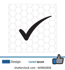 Check mark symbol, vector