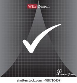 Check mark symbol, vector