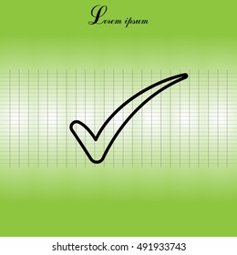 Check mark symbol, vector