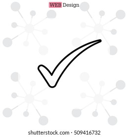 Check mark symbol, vector