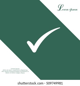 Check mark symbol, vector