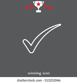 Check mark symbol, vector