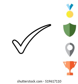 Check mark symbol, vector