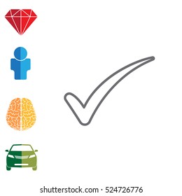 Check mark symbol, vector