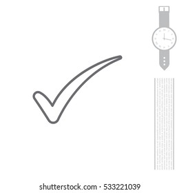 Check mark symbol, vector