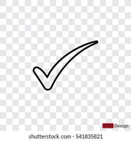 Check mark symbol, vector