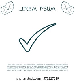 Check mark symbol, vector