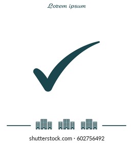 Check mark symbol, vector