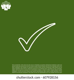 Check mark symbol, vector
