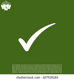 Check mark symbol, vector
