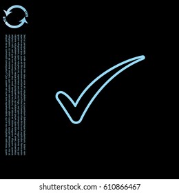 Check mark symbol, vector