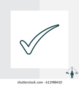 Check mark symbol, vector