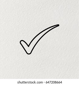 Check mark symbol, vector