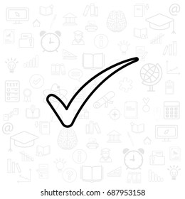 Check mark symbol, vector
