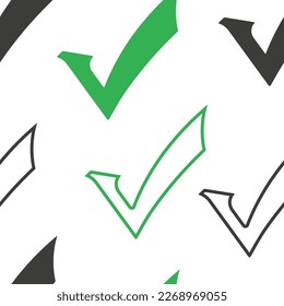 Markierungssymbol Vektorgrafik-Cartoon nahtloser Musterhintergrund für Bildschirmhintergrund, Umhüllung, Verpackung und Hintergrund.