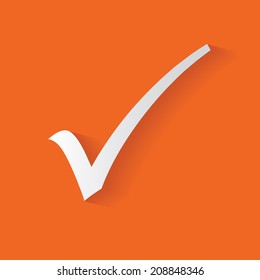 Check mark symbol,clean vector