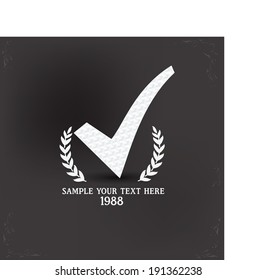 Check mark symbol,vector