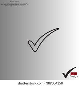 Check mark symbol,vector