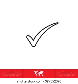 Check mark symbol,vector