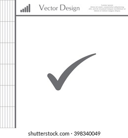 Check mark symbol,vector