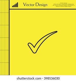 Check mark symbol,vector