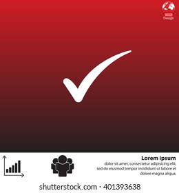 Check mark symbol,vector