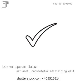 Check mark symbol,vector