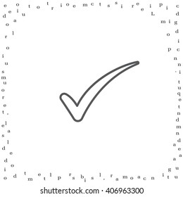 Check mark symbol,vector