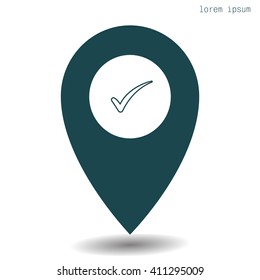 Check mark symbol,vector