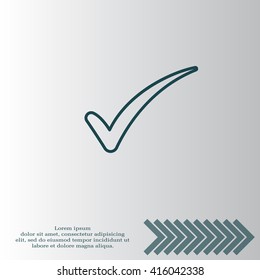 Check mark symbol,vector