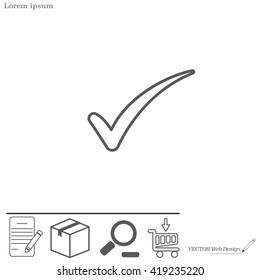 Check mark symbol,vector