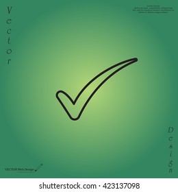 Check mark symbol,vector