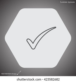 Check mark symbol,vector