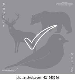 Check mark symbol,vector