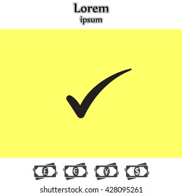 Check mark symbol,vector