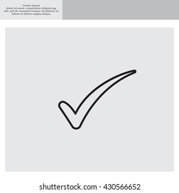 Check mark symbol,vector