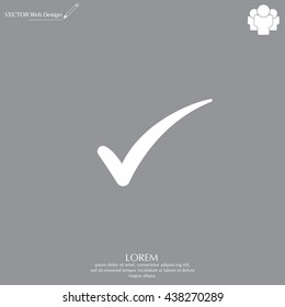 Check mark symbol,vector